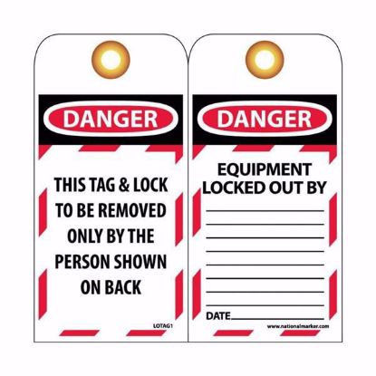 Picture of 6inx3in Vinyl Equipment Lockout Tag, 25/pack, PER PACK