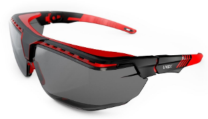 Picture of Uvex Avatar™ "Over the glass" - gray lenses, red frame, PER PAIR