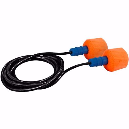 Picture of EZ-Twist™ Disposable Soft Polyurethane Foam Corded Ear Plugs - 100/BX, per BX