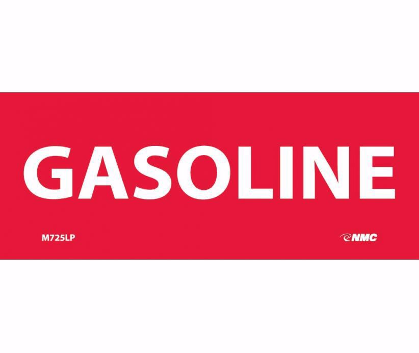Picture of 5" x 2" GASOLINE Laminated Label, per EACH