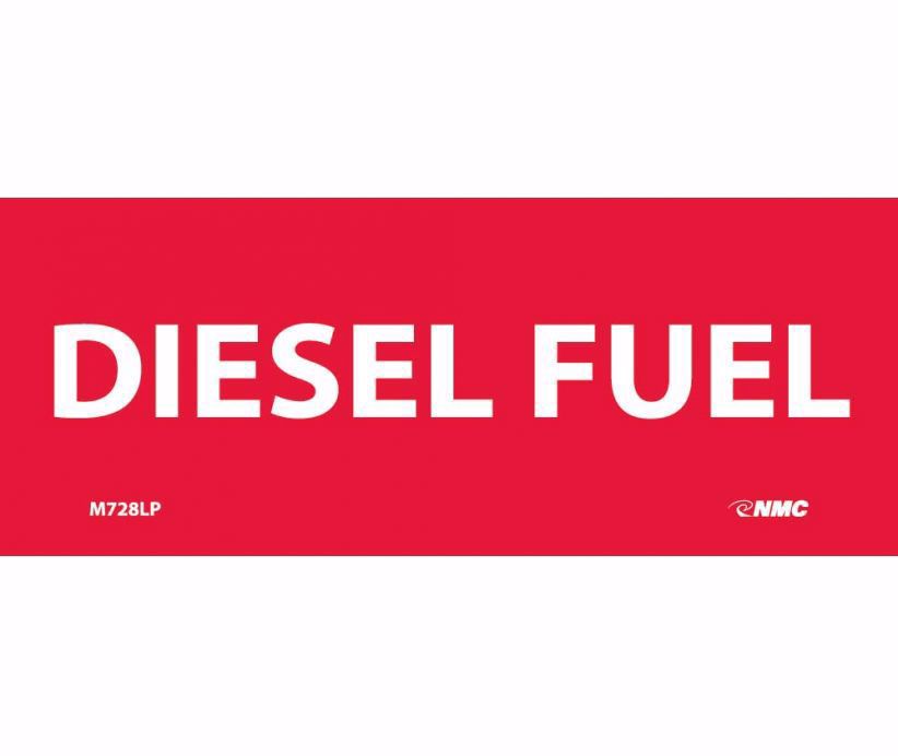 Picture of 5" X  2" DIESEL FUEL Vinyl Sign, per each