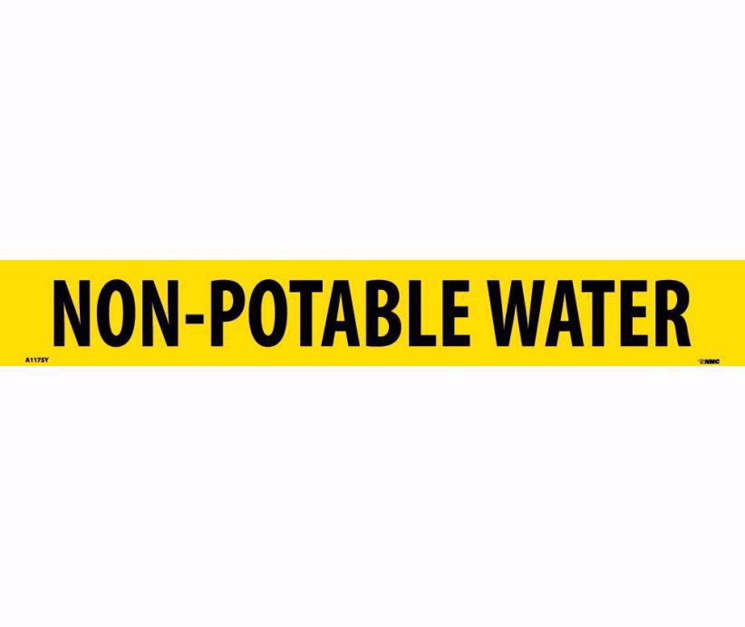 Picture of NON-POTABLE WATER Pipe Marker, 25/pk, PER PK