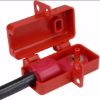 Picture of BatteryBlock Cable Lockout - Small, ABS Plastic, Red, 1/4' Cable Length