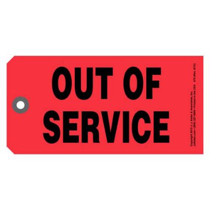 Picture of OUT OF SERVICE TAG, 50/PK, PER PACK