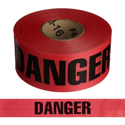 Picture of RED DANGER TAPE, 2 MIL, 3″X1000′, PER ROLL