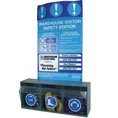 Picture of Visitor PPE Safety Station, Single, PER EACH