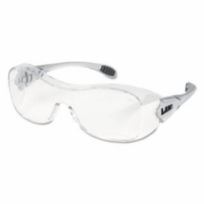 Picture of Law® OTG Protective Eyewear, Clear Lens, Polycarbonate, Anti-Fog, Silver Frame, PER DZ