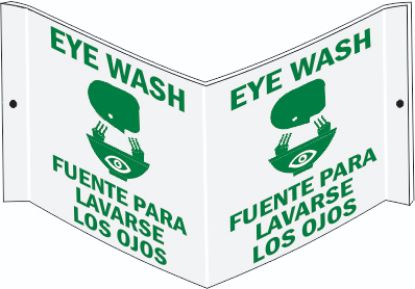 Picture of EYE WASH PICTO FUENTE PARA LAVARSE LOS OJOS – PROJECTING WALL SIGN, PER EACH