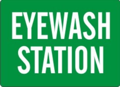 Picture of EYE WASH STATION SIGN, 10" X 14" PLASTIC, PER EACH