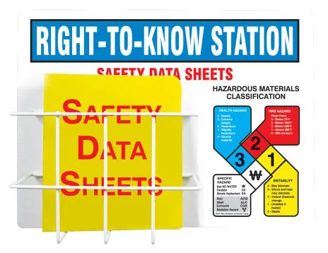 Picture of NFPA Basket-Style Aluminum Center: Right-To-Know Station