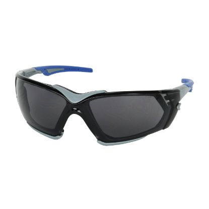 Picture of Fortify™ Rimless Safety Glasses with Gray Frame, Gray Lens, Foam Padding and Anti-Scratch / Anti-Fog Coating, PER DZ