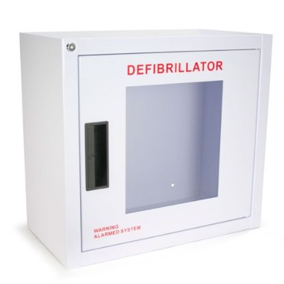 Picture of AED wall cabinet with alarm
