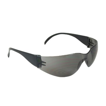 Picture of Intruder Rimless Safety Glasses with Black Temple, Gray Lens and Anti-Scratch/Anti-fog Coating, PER DOZEN