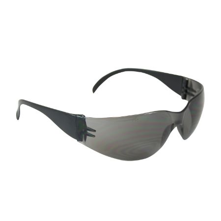 Picture of Intruder Rimless Safety Glasses with Black Temple, Gray Lens and Anti-Scratch/Anti-fog Coating, PER DOZEN