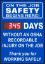 Picture of ON THE JOB SAFETY BEGINS HERE. DAYS WITHOUT AN OSHA RECORDABLE INJURY ON THE JOB – DIGITAL SCOREBOARD, 28" X 20"
