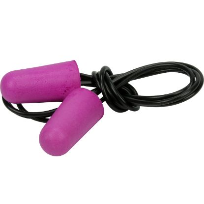 Picture of  Nano Bullet™ Compact Disposable Soft Polyurethane Foam Corded Ear Plugs - NRR 28 / SNR 37, 100/box, PER BOX