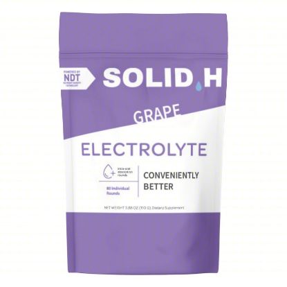 Picture of Solid.H Electrolyte Tablets, Grape, Low Calorie, 80 Bag, PER BAG